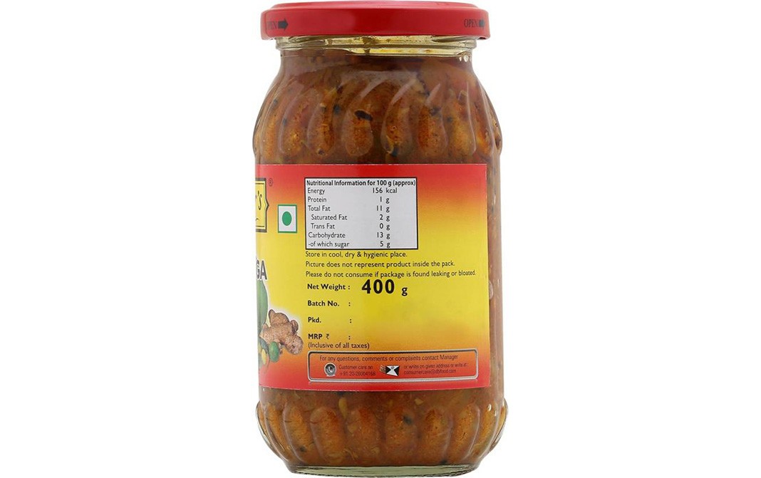 Mother's Recipe Punjabi Pachranga Pickle   Glass Jar  400 grams